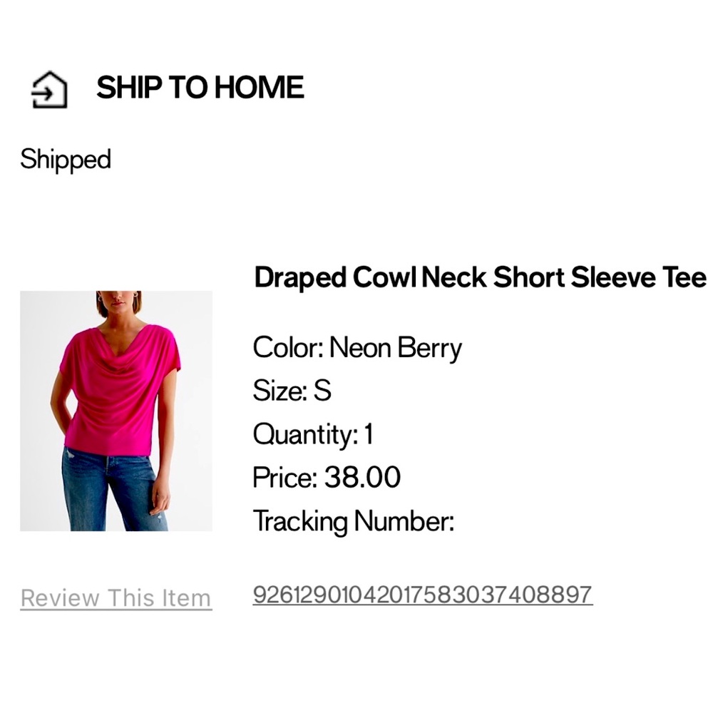 Express Fuchsia Drape Neck Blouse